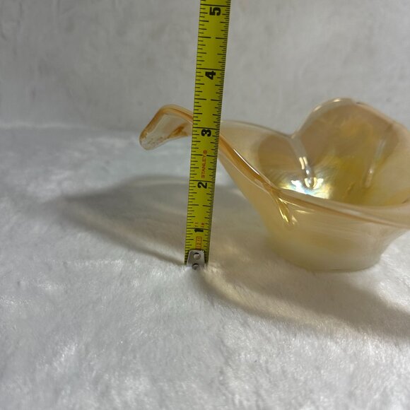 Murano Handcrafted Glass Flower-Shaped Bowl Mid Century Second Technique - Picture 10 of 10
